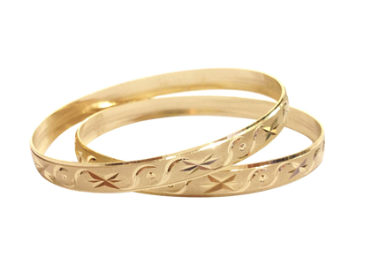 Gold Plated | Flat Bangles